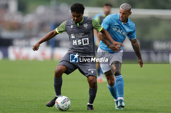 2024-07-16 - Napoli's Italian defender Pasquale Mazzocchi during friendly match SSC Napoli Anaune val di Non SSC Napoli's 2024-25 preseason training camp in val di sole in Trentino, Dimaro Folgarida

 - NAPOLI VS ANAUNE VAL DI NON - FRIENDLY MATCH - SOCCER