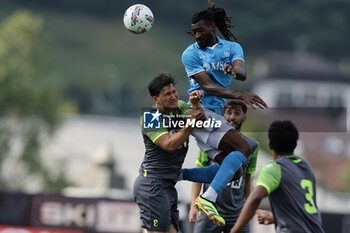 2024-07-16 - Napoli's Cameroonian midfielder Andre Frank Zambo Anguissa Andre Frank Zambo Anguissa during friendly match SSC Napoli Anaune val di Non SSC Napoli's 2024-25 preseason training camp in val di sole in Trentino, Dimaro Folgarida

 - NAPOLI VS ANAUNE VAL DI NON - FRIENDLY MATCH - SOCCER