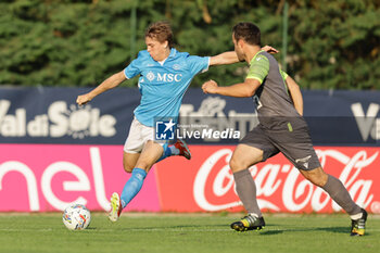 2024-07-16 - Napoli's Italian midfielder Alessio Zerbin controls the ball during friendly match SSC Napoli Anaune val di Non SSC Napoli's 2024-25 preseason training camp in val di sole in Trentino, Dimaro Folgarida

 - NAPOLI VS ANAUNE VAL DI NON - FRIENDLY MATCH - SOCCER