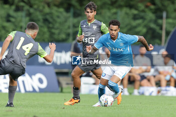 2024-07-16 - Napoli's Belgian forward Cyril Ngonge controls the ball during friendly match SSC Napoli Anaune val di Non SSC Napoli's 2024-25 preseason training camp in val di sole in Trentino, Dimaro Folgarida

 - NAPOLI VS ANAUNE VAL DI NON - FRIENDLY MATCH - SOCCER