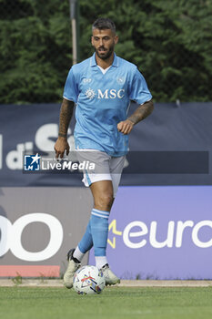 2024-07-16 - Napoli's Italian defender Leonardo Spinazzola controls the ball during friendly match SSC Napoli Anaune val di Non SSC Napoli's 2024-25 preseason training camp in val di sole in Trentino, Dimaro Folgarida

 - NAPOLI VS ANAUNE VAL DI NON - FRIENDLY MATCH - SOCCER