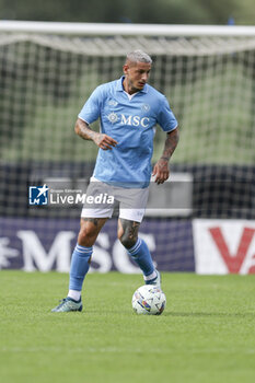 2024-07-16 - Napoli's Italian defender Pasquale Mazzocchi controls the ball during friendly match SSC Napoli Anaune val di Non SSC Napoli's 2024-25 preseason training camp in val di sole in Trentino, Dimaro Folgarida

 - NAPOLI VS ANAUNE VAL DI NON - FRIENDLY MATCH - SOCCER