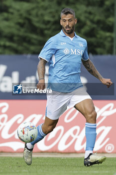 2024-07-16 - Napoli's Italian defender Leonardo Spinazzola during friendly match SSC Napoli Anaune val di Non SSC Napoli's 2024-25 preseason training camp in val di sole in Trentino, Dimaro Folgarida

 - NAPOLI VS ANAUNE VAL DI NON - FRIENDLY MATCH - SOCCER