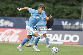 2024-07-16 - Napoli's Danish midfielder Jesper Lindstrom during friendly match SSC Napoli Anaune val di Non SSC Napoli's 2024-25 preseason training camp in val di sole in Trentino, Dimaro Folgarida

 - NAPOLI VS ANAUNE VAL DI NON - FRIENDLY MATCH - SOCCER