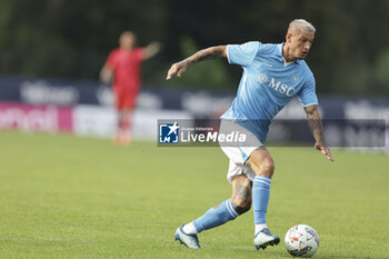 2024-07-16 - Napoli's Italian defender Pasquale Mazzocchi controls the ball during friendly match SSC Napoli Anaune val di Non SSC Napoli's 2024-25 preseason training camp in val di sole in Trentino, Dimaro Folgarida

 - NAPOLI VS ANAUNE VAL DI NON - FRIENDLY MATCH - SOCCER