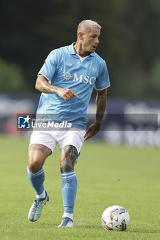 2024-07-16 - Napoli's Italian defender Pasquale Mazzocchi controls the ball during friendly match SSC Napoli Anaune val di Non SSC Napoli's 2024-25 preseason training camp in val di sole in Trentino, Dimaro Folgarida

 - NAPOLI VS ANAUNE VAL DI NON - FRIENDLY MATCH - SOCCER