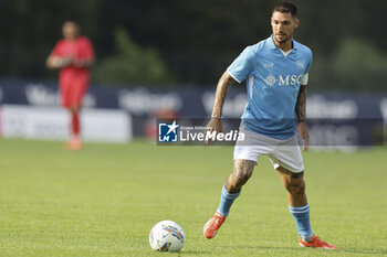 2024-07-16 - Napoli's Italian forward Matteo Politano controls the ball during friendly match SSC Napoli Anaune val di Non SSC Napoli's 2024-25 preseason training camp in val di sole in Trentino, Dimaro Folgarida

 - NAPOLI VS ANAUNE VAL DI NON - FRIENDLY MATCH - SOCCER