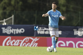 2024-07-16 - Napoli's Kosovar defender Amir Rrahmani controls the ball during friendly match SSC Napoli Anaune val di Non SSC Napoli's 2024-25 preseason training camp in val di sole in Trentino, Dimaro Folgarida

 - NAPOLI VS ANAUNE VAL DI NON - FRIENDLY MATCH - SOCCER