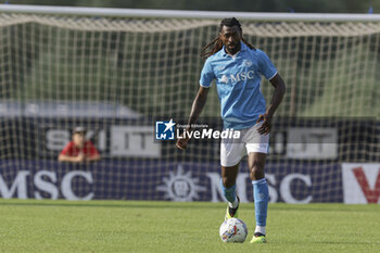 2024-07-16 - Napoli's Cameroonian midfielder Andre Frank Zambo Anguissa controls the ball during friendly match SSC Napoli Anaune val di Non SSC Napoli's 2024-25 preseason training camp in val di sole in Trentino, Dimaro Folgarida

 - NAPOLI VS ANAUNE VAL DI NON - FRIENDLY MATCH - SOCCER