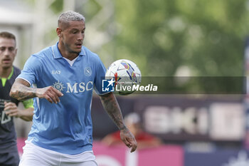 2024-07-16 - Napoli's Italian defender Pasquale Mazzocchi controls the ball during friendly match SSC Napoli Anaune val di Non SSC Napoli's 2024-25 preseason training camp in val di sole in Trentino, Dimaro Folgarida

 - NAPOLI VS ANAUNE VAL DI NON - FRIENDLY MATCH - SOCCER