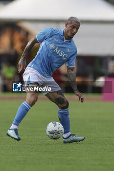 2024-07-16 - Napoli's Italian defender Pasquale Mazzocchi controls the ball during friendly match SSC Napoli Anaune val di Non SSC Napoli's 2024-25 preseason training camp in val di sole in Trentino, Dimaro Folgarida

 - NAPOLI VS ANAUNE VAL DI NON - FRIENDLY MATCH - SOCCER