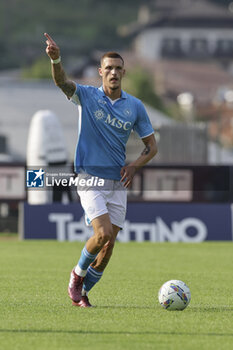 2024-07-16 - Napoli's Spanish defender Rafa Marin controls the ball during friendly match SSC Napoli Anaune val di Non SSC Napoli's 2024-25 preseason training camp in val di sole in Trentino, Dimaro Folgarida

 - NAPOLI VS ANAUNE VAL DI NON - FRIENDLY MATCH - SOCCER