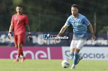 2024-07-16 - Napoli's Kosovar defender Amir Rrahmani controls the ball during friendly match SSC Napoli Anaune val di Non SSC Napoli's 2024-25 preseason training camp in val di sole in Trentino, Dimaro Folgarida

 - NAPOLI VS ANAUNE VAL DI NON - FRIENDLY MATCH - SOCCER