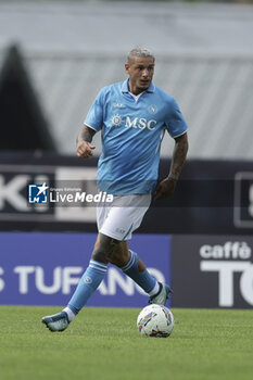 2024-07-16 - Napoli's Italian defender Pasquale Mazzocchi controls the ball during friendly match SSC Napoli Anaune val di Non SSC Napoli's 2024-25 preseason training camp in val di sole in Trentino, Dimaro Folgarida

 - NAPOLI VS ANAUNE VAL DI NON - FRIENDLY MATCH - SOCCER