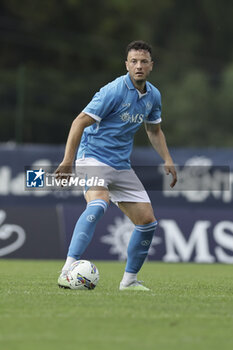 2024-07-16 - Napoli's Kosovar defender Amir Rrahmani controls the ball during friendly match SSC Napoli Anaune val di Non SSC Napoli's 2024-25 preseason training camp in val di sole in Trentino, Dimaro Folgarida

 - NAPOLI VS ANAUNE VAL DI NON - FRIENDLY MATCH - SOCCER