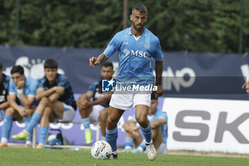 2024-07-16 - Napoli's Italian defender Leonardo Spinazzola controls the ball during friendly match SSC Napoli Anaune val di Non SSC Napoli's 2024-25 preseason training camp in val di sole in Trentino, Dimaro Folgarida

 - NAPOLI VS ANAUNE VAL DI NON - FRIENDLY MATCH - SOCCER