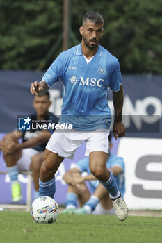 2024-07-16 - Napoli's Italian defender Leonardo Spinazzola controls the ball during friendly match SSC Napoli Anaune val di Non SSC Napoli's 2024-25 preseason training camp in val di sole in Trentino, Dimaro Folgarida

 - NAPOLI VS ANAUNE VAL DI NON - FRIENDLY MATCH - SOCCER