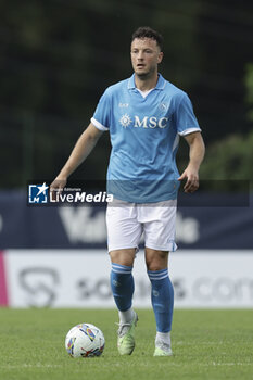 2024-07-16 - Napoli's Kosovar defender Amir Rrahmani controls the ball during friendly match SSC Napoli Anaune val di Non SSC Napoli's 2024-25 preseason training camp in val di sole in Trentino, Dimaro Folgarida

 - NAPOLI VS ANAUNE VAL DI NON - FRIENDLY MATCH - SOCCER