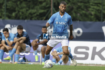 2024-07-16 - Napoli's Italian defender Leonardo Spinazzola controls the ball during friendly match SSC Napoli Anaune val di Non SSC Napoli's 2024-25 preseason training camp in val di sole in Trentino, Dimaro Folgarida

 - NAPOLI VS ANAUNE VAL DI NON - FRIENDLY MATCH - SOCCER