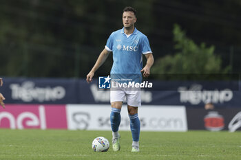 2024-07-16 - Napoli's Kosovar defender Amir Rrahmani controls the ball during friendly match SSC Napoli Anaune val di Non SSC Napoli's 2024-25 preseason training camp in val di sole in Trentino, Dimaro Folgarida

 - NAPOLI VS ANAUNE VAL DI NON - FRIENDLY MATCH - SOCCER