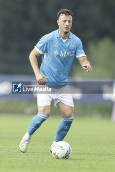 2024-07-16 - Napoli's Kosovar defender Amir Rrahmani looks during friendly match SSC Napoli Anaune val di Non SSC Napoli's 2024-25 preseason training camp in val di sole in Trentino, Dimaro Folgarida

 - NAPOLI VS ANAUNE VAL DI NON - FRIENDLY MATCH - SOCCER