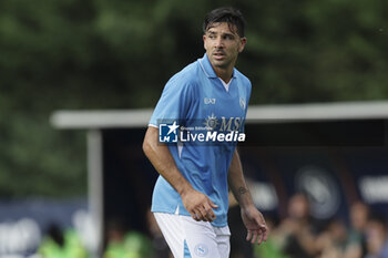 2024-07-16 - Napoli's Argentinian forward Giovanni Simeone looks during friendly match SSC Napoli Anaune val di Non SSC Napoli's 2024-25 preseason training camp in val di sole in Trentino, Dimaro Folgarida

 - NAPOLI VS ANAUNE VAL DI NON - FRIENDLY MATCH - SOCCER