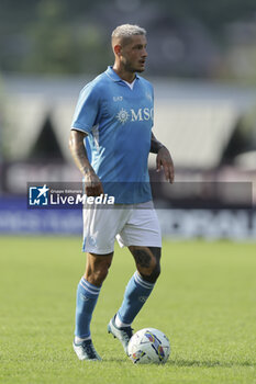 2024-07-16 - Napoli's Italian defender Pasquale Mazzocchi controls the ball during friendly match SSC Napoli Anaune val di Non SSC Napoli's 2024-25 preseason training camp in val di sole in Trentino, Dimaro Folgarida

 - NAPOLI VS ANAUNE VAL DI NON - FRIENDLY MATCH - SOCCER