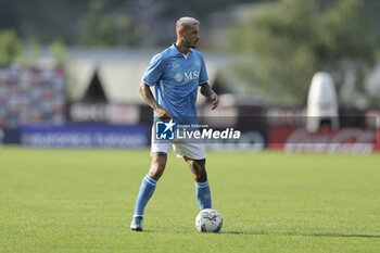 2024-07-16 - Napoli's Italian defender Pasquale Mazzocchi controls the ball during friendly match SSC Napoli Anaune val di Non SSC Napoli's 2024-25 preseason training camp in val di sole in Trentino, Dimaro Folgarida

 - NAPOLI VS ANAUNE VAL DI NON - FRIENDLY MATCH - SOCCER