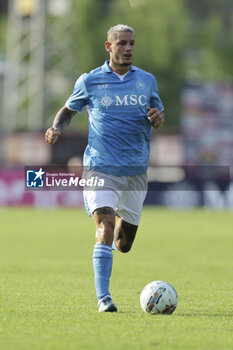 2024-07-16 - Napoli's Italian defender Pasquale Mazzocchi controls the ball during friendly match SSC Napoli Anaune val di Non SSC Napoli's 2024-25 preseason training camp in val di sole in Trentino, Dimaro Folgarida

 - NAPOLI VS ANAUNE VAL DI NON - FRIENDLY MATCH - SOCCER