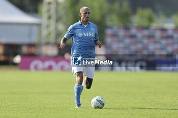 2024-07-16 - Napoli's Italian defender Pasquale Mazzocchi controls the ball during friendly match SSC Napoli Anaune val di Non SSC Napoli's 2024-25 preseason training camp in val di sole in Trentino, Dimaro Folgarida

 - NAPOLI VS ANAUNE VAL DI NON - FRIENDLY MATCH - SOCCER