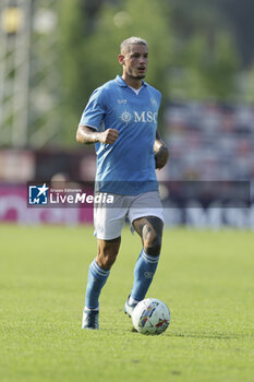 2024-07-16 - Napoli's Italian defender Pasquale Mazzocchi controls the ball during friendly match SSC Napoli Anaune val di Non SSC Napoli's 2024-25 preseason training camp in val di sole in Trentino, Dimaro Folgarida

 - NAPOLI VS ANAUNE VAL DI NON - FRIENDLY MATCH - SOCCER