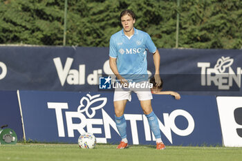 2024-07-16 - Napoli's Italian midfielder Alessio Zerbin controls the ball during friendly match SSC Napoli Anaune val di Non SSC Napoli's 2024-25 preseason training camp in val di sole in Trentino, Dimaro Folgarida

 - NAPOLI VS ANAUNE VAL DI NON - FRIENDLY MATCH - SOCCER