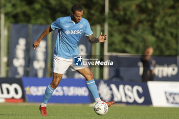 2024-07-16 - Napoli's Italian defender Francesco Mezzoni controls the ball during friendly match SSC Napoli Anaune val di Non SSC Napoli's 2024-25 preseason training camp in val di sole in Trentino, Dimaro Folgarida

 - NAPOLI VS ANAUNE VAL DI NON - FRIENDLY MATCH - SOCCER