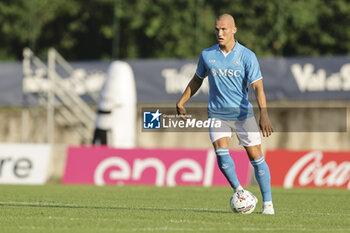 2024-07-16 - Napoli's Norwegian defender Leo Ostigard controls the ball during friendly match SSC Napoli Anaune val di Non SSC Napoli's 2024-25 preseason training camp in val di sole in Trentino, Dimaro Folgarida

 - NAPOLI VS ANAUNE VAL DI NON - FRIENDLY MATCH - SOCCER