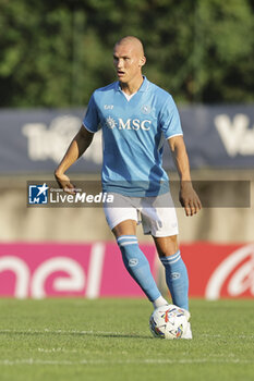 2024-07-16 - Napoli's Norwegian defender Leo Ostigard controls the ball during friendly match SSC Napoli Anaune val di Non SSC Napoli's 2024-25 preseason training camp in val di sole in Trentino, Dimaro Folgarida

 - NAPOLI VS ANAUNE VAL DI NON - FRIENDLY MATCH - SOCCER