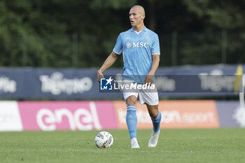 2024-07-16 - Napoli's Norwegian defender Leo Ostigard controls the ball during friendly match SSC Napoli Anaune val di Non SSC Napoli's 2024-25 preseason training camp in val di sole in Trentino, Dimaro Folgarida

 - NAPOLI VS ANAUNE VAL DI NON - FRIENDLY MATCH - SOCCER