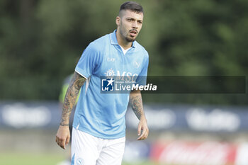 2024-07-16 - Napoli's Italian midfielder Gianluca Gaetano looks during friendly match SSC Napoli Anaune val di Non SSC Napoli's 2024-25 preseason training camp in val di sole in Trentino, Dimaro Folgarida

 - NAPOLI VS ANAUNE VAL DI NON - FRIENDLY MATCH - SOCCER