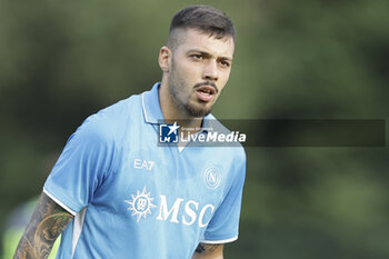 2024-07-16 - Napoli's Italian midfielder Gianluca Gaetano looks during friendly match SSC Napoli Anaune val di Non SSC Napoli's 2024-25 preseason training camp in val di sole in Trentino, Dimaro Folgarida

 - NAPOLI VS ANAUNE VAL DI NON - FRIENDLY MATCH - SOCCER