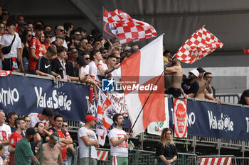 2024-07-20 - Supporters mantova during friendly match SSC Napoli vs Mantova in SSC Napoli's 2024-25 preseason training camp in val di sole in Trentino, Dimaro Folgarida

 - NAPOLI VS MANTOVA - FRIENDLY MATCH - SOCCER