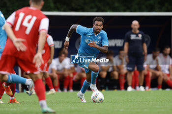 2024-07-20 - Napoli's Belgian forward Cyril Ngonge controls the ball during friendly match SSC Napoli vs Mantova in SSC Napoli's 2024-25 preseason training camp in val di sole in Trentino, Dimaro Folgarida

 - NAPOLI VS MANTOVA - FRIENDLY MATCH - SOCCER