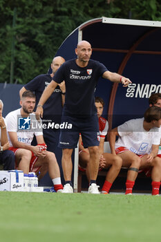 2024-07-20 - Mantova's Italian coach Davide Possanzini gesticulate during friendly match SSC Napoli vs Mantova in SSC Napoli's 2024-25 preseason training camp in val di sole in Trentino, Dimaro Folgarida

 - NAPOLI VS MANTOVA - FRIENDLY MATCH - SOCCER