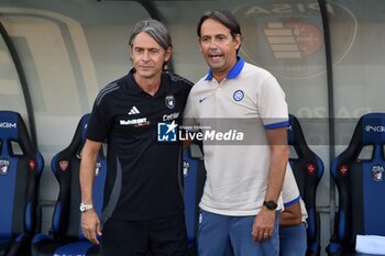 2024-08-02 - Head coach of Pisa Filippo Inzaghi and Head coach of Inter Simone Inzaghi - PISA SC VS INTER - FC INTERNAZIONALE - FRIENDLY MATCH - SOCCER