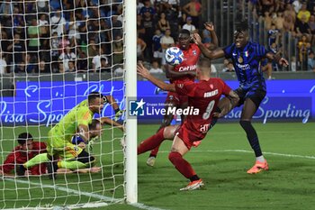 2024-08-02 - Yann Bisseck (Inter) scores 1-1 - PISA SC VS INTER - FC INTERNAZIONALE - FRIENDLY MATCH - SOCCER