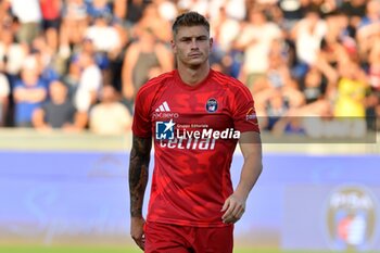 2024-08-02 - Nicholas Bonfanti (Pisa) with new second shirt of Pisa Sporting Club - PISA SC VS INTER - FC INTERNAZIONALE - FRIENDLY MATCH - SOCCER