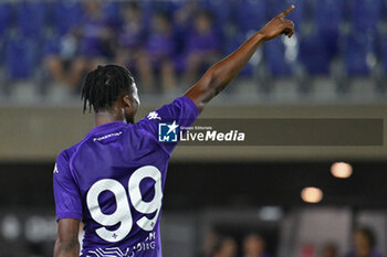 2024-07-19 - ACF Fiorentina's forward Christian Kouame celebrates after scoring a goal - ACF FIORENTINA VS AC REGGIANA - FRIENDLY MATCH - SOCCER