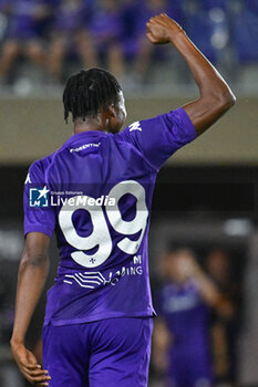 2024-07-19 - ACF Fiorentina's forward Christian Kouame celebrates after scoring a goal - ACF FIORENTINA VS AC REGGIANA - FRIENDLY MATCH - SOCCER