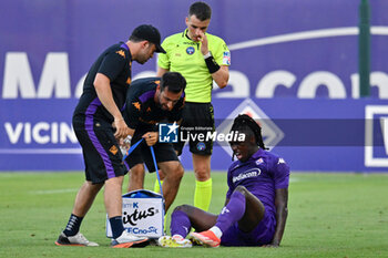 2024-07-19 - ACF Fiorentina's forward Moise Kean injured - ACF FIORENTINA VS AC REGGIANA - FRIENDLY MATCH - SOCCER