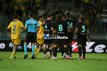 2024-08-03 - Contestation during the friendly match between Frosinone Calcio vs S.S. Lazio 03rd August 2024 at the Benito Stirpe Stadium in Frosinone - FROSINONE VS LAZIO - FRIENDLY MATCH - SOCCER