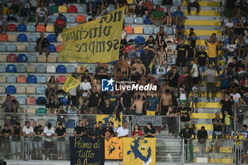 2024-08-03 - Fans of Frosinone Calcio during the friendly match between Frosinone Calcio vs S.S. Lazio 03rd August 2024 at the Benito Stirpe Stadium in Frosinone - FROSINONE VS LAZIO - FRIENDLY MATCH - SOCCER