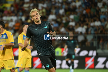 2024-08-03 - Gustav Isaksen of S.S. Lazio during the friendly match between Frosinone Calcio vs S.S. Lazio 03rd August 2024 at the Benito Stirpe Stadium in Frosinone - FROSINONE VS LAZIO - FRIENDLY MATCH - SOCCER